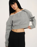 Naive Boat Neck Sweatshirt