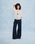 The Pleated Wide Leg Jeans