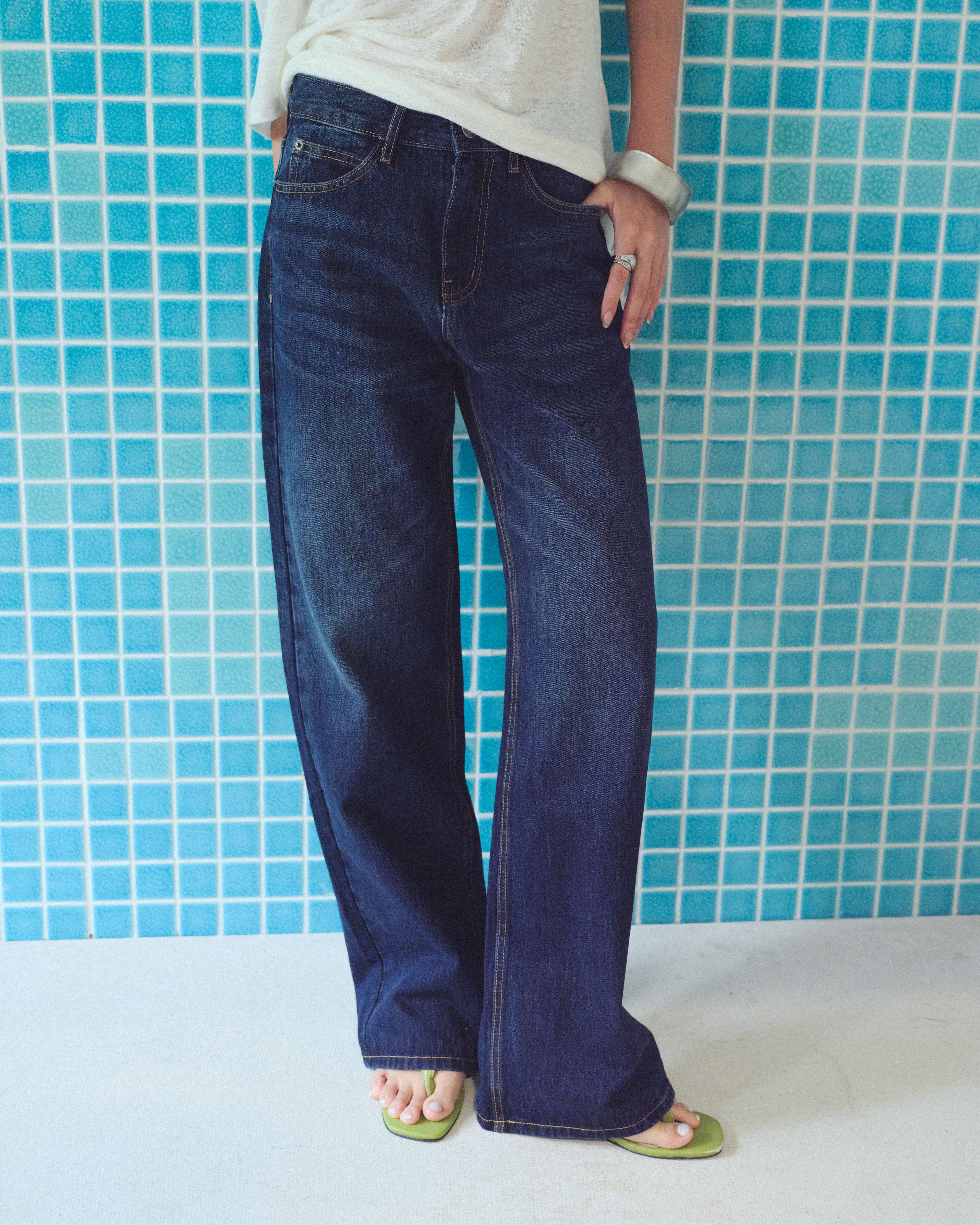 SS26 Low-rise Wide Leg Jeans