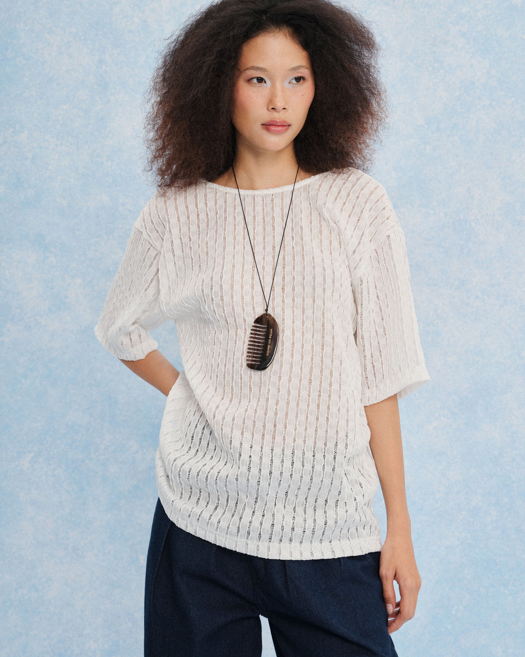Soft Fern Short Sleeves Top