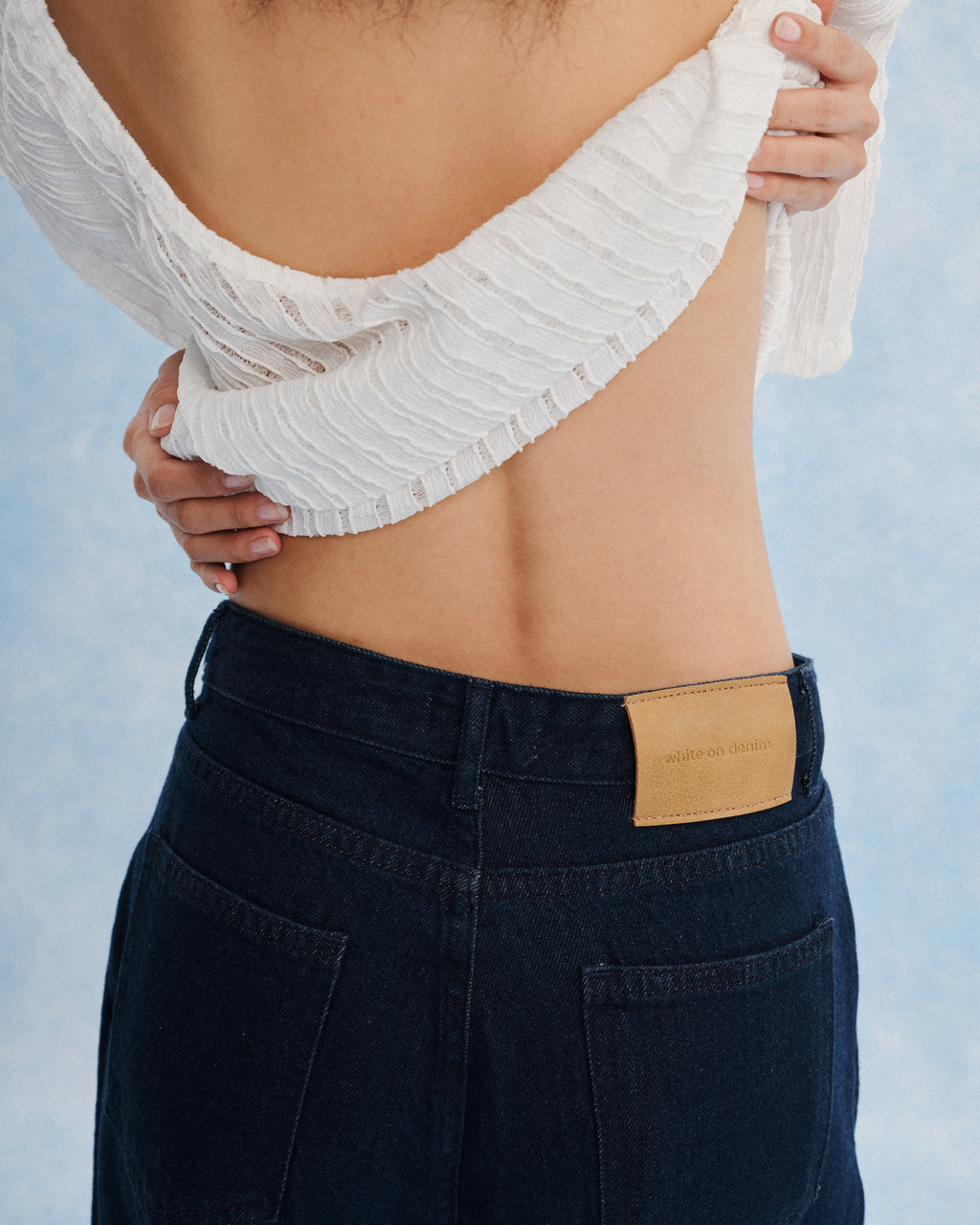 The Pleated Wide Leg Jeans