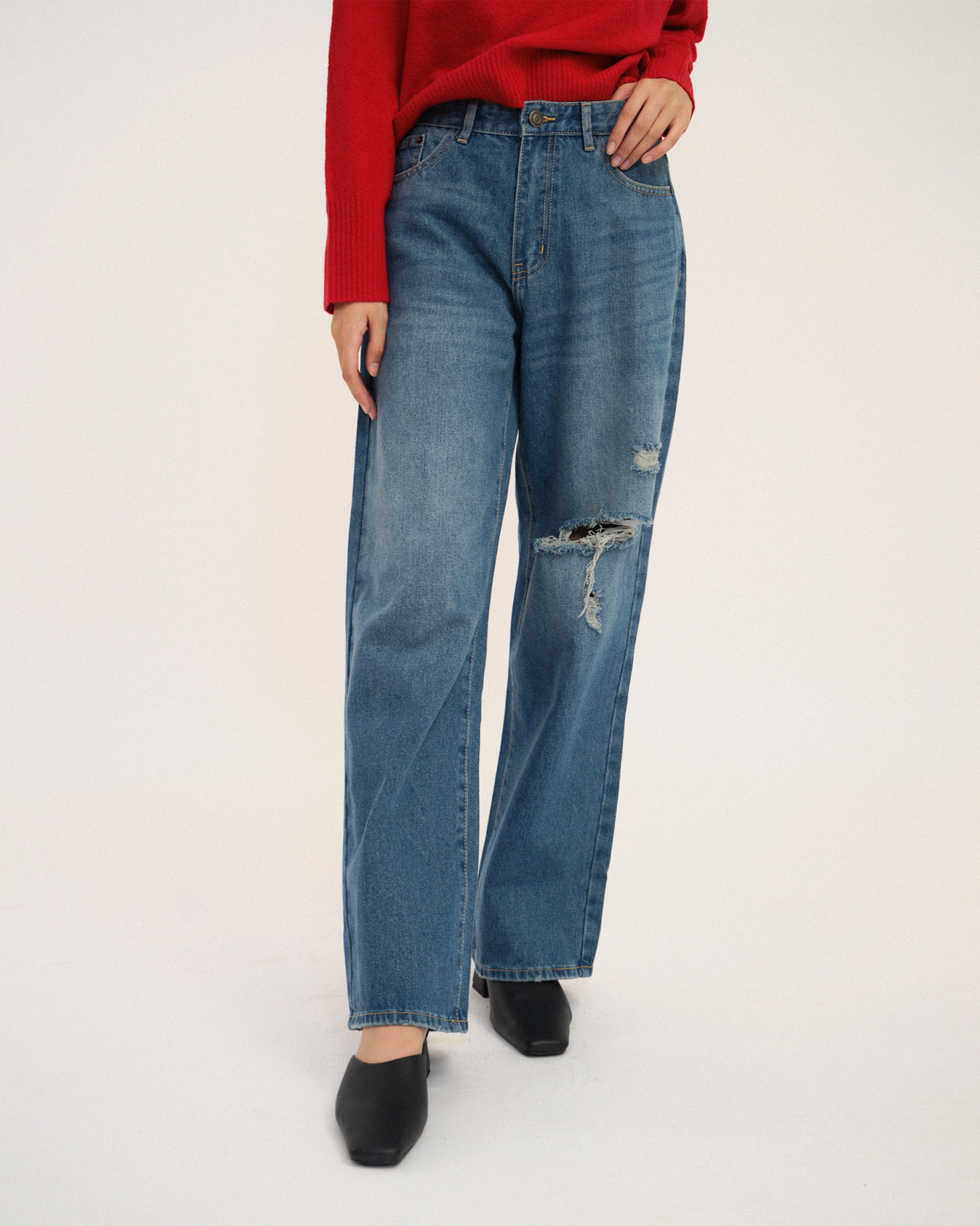 Tears Ripped Jeans