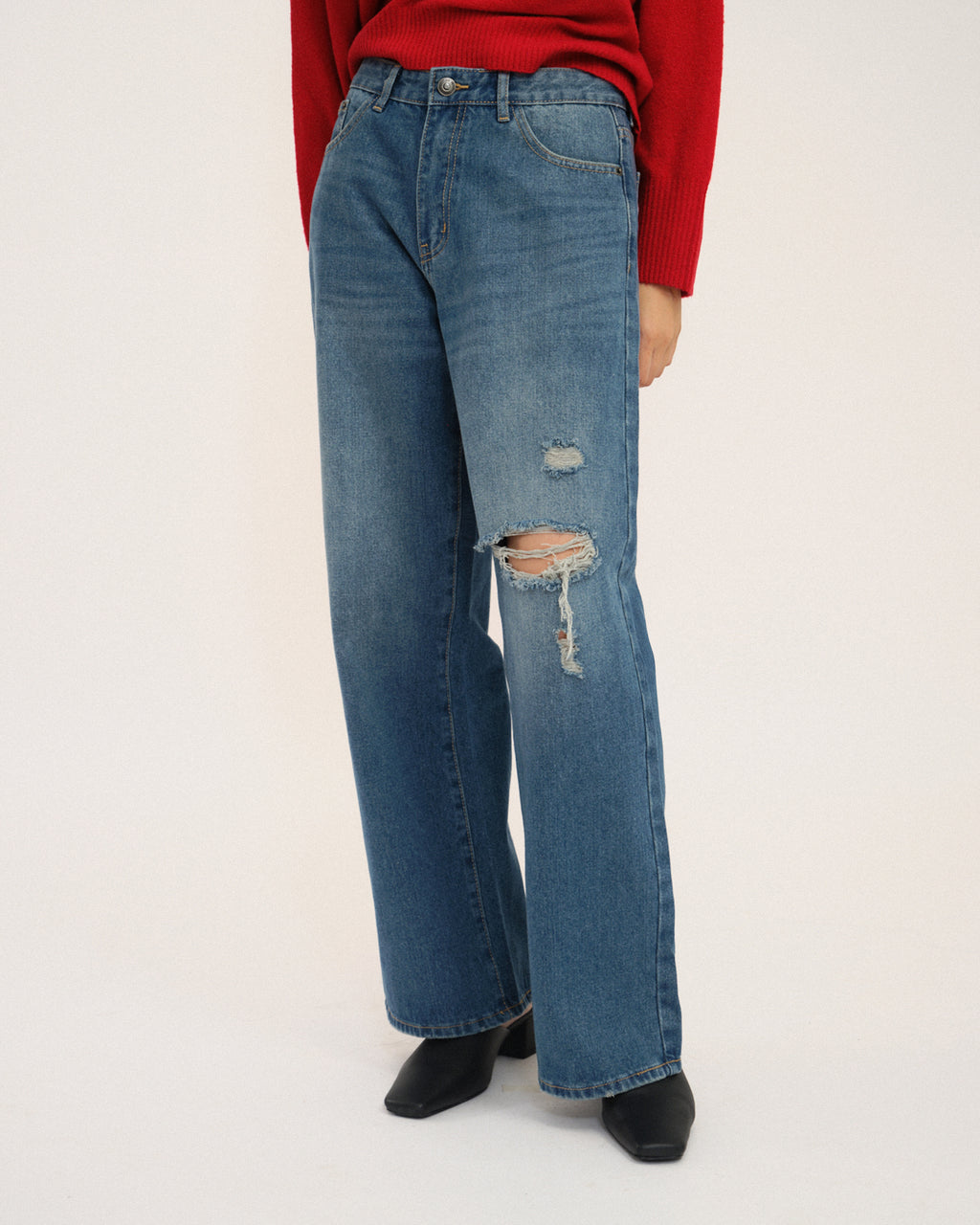 Tears Ripped Jeans