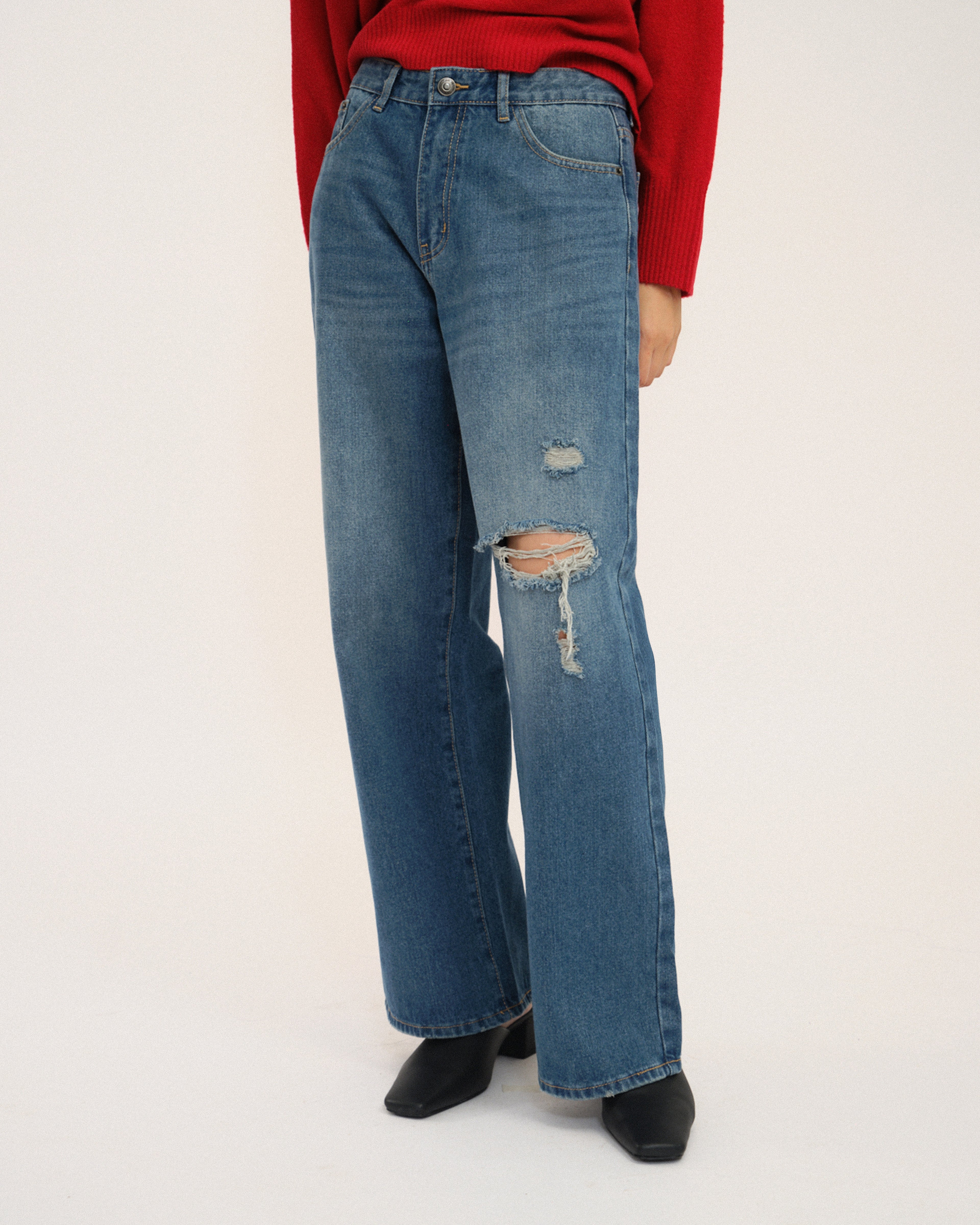 Tears Ripped Jeans