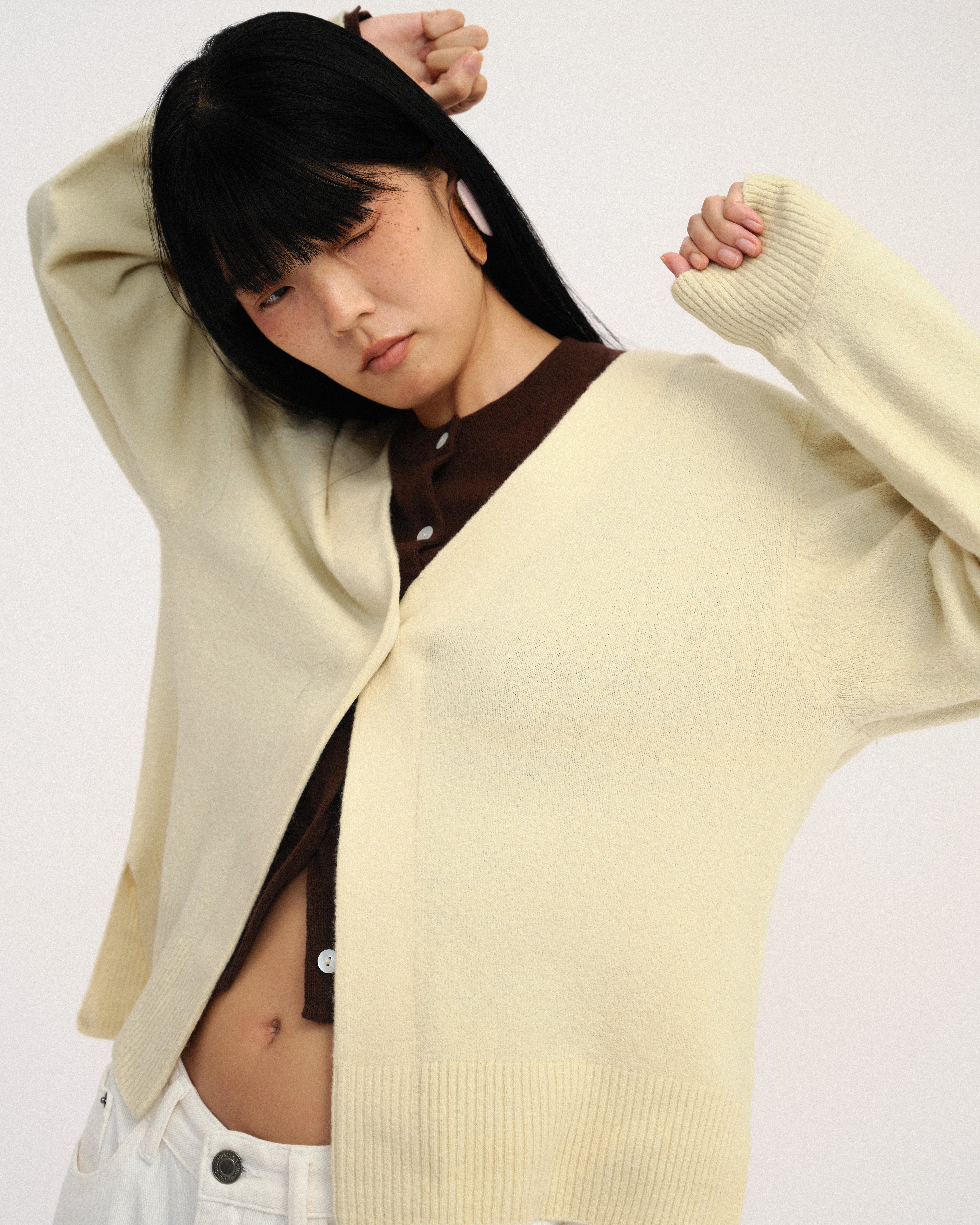 Meek One-button Knit Top