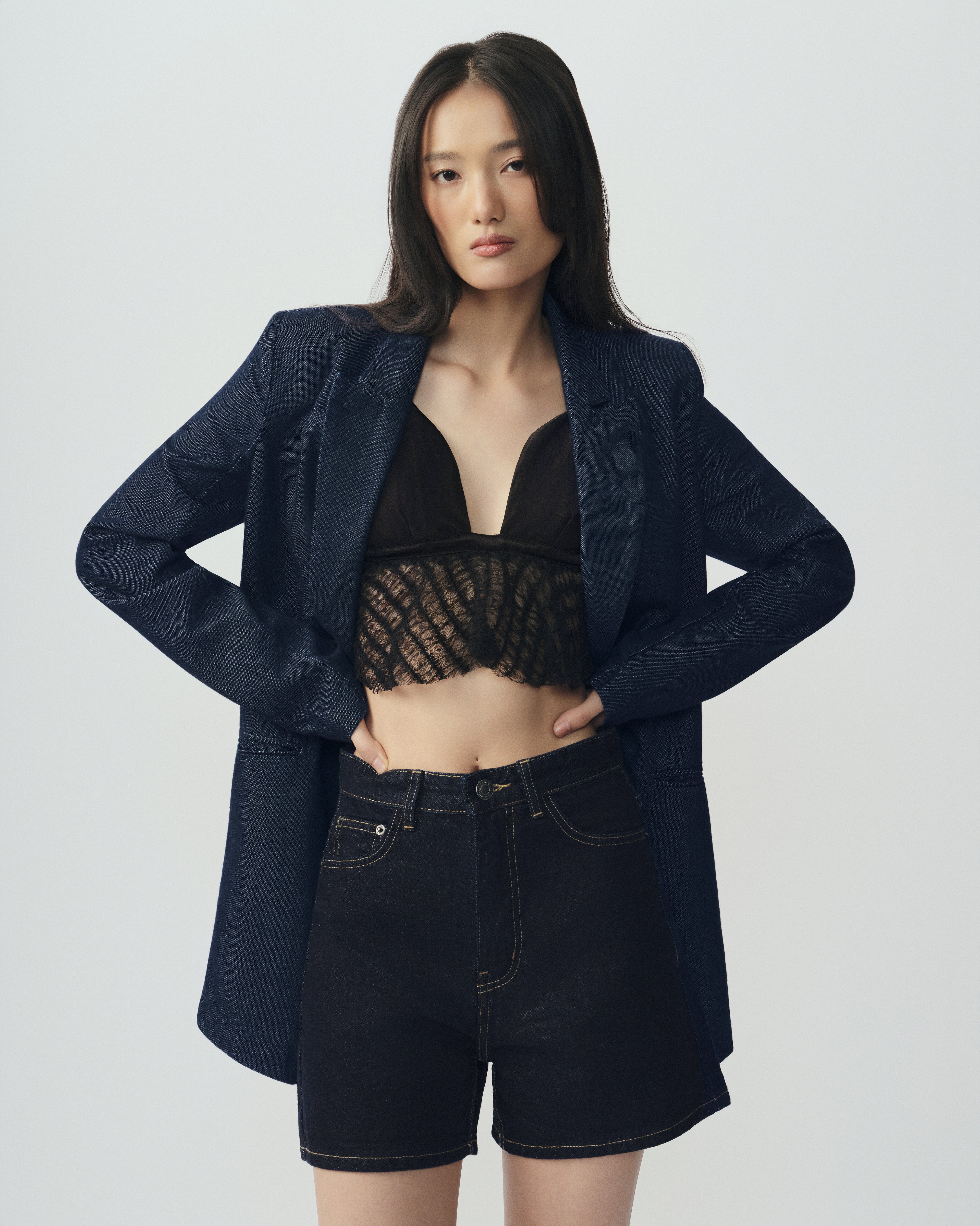 Noir Denim Short