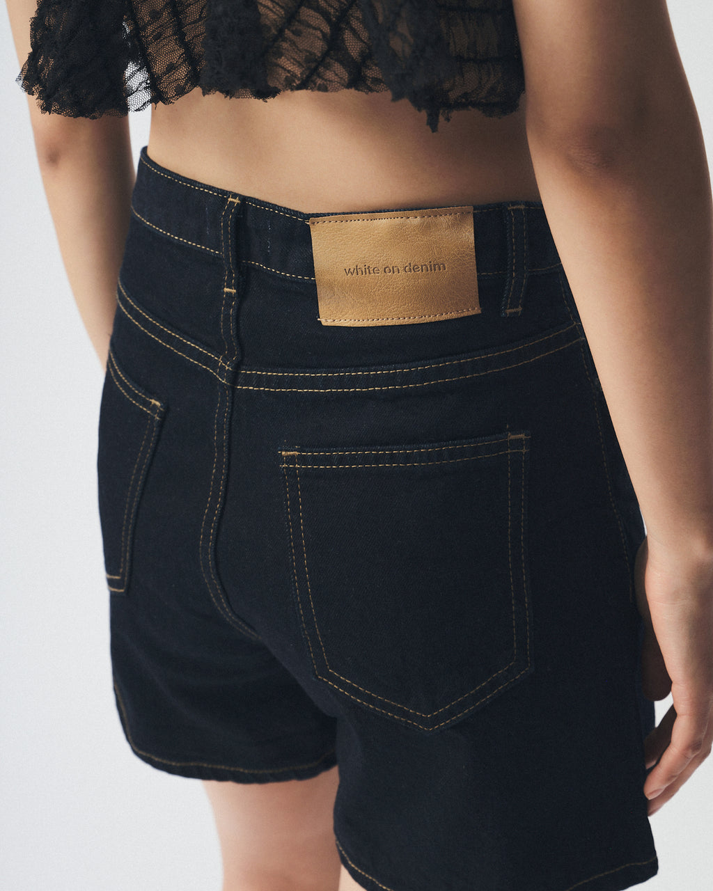 Noir Denim Short