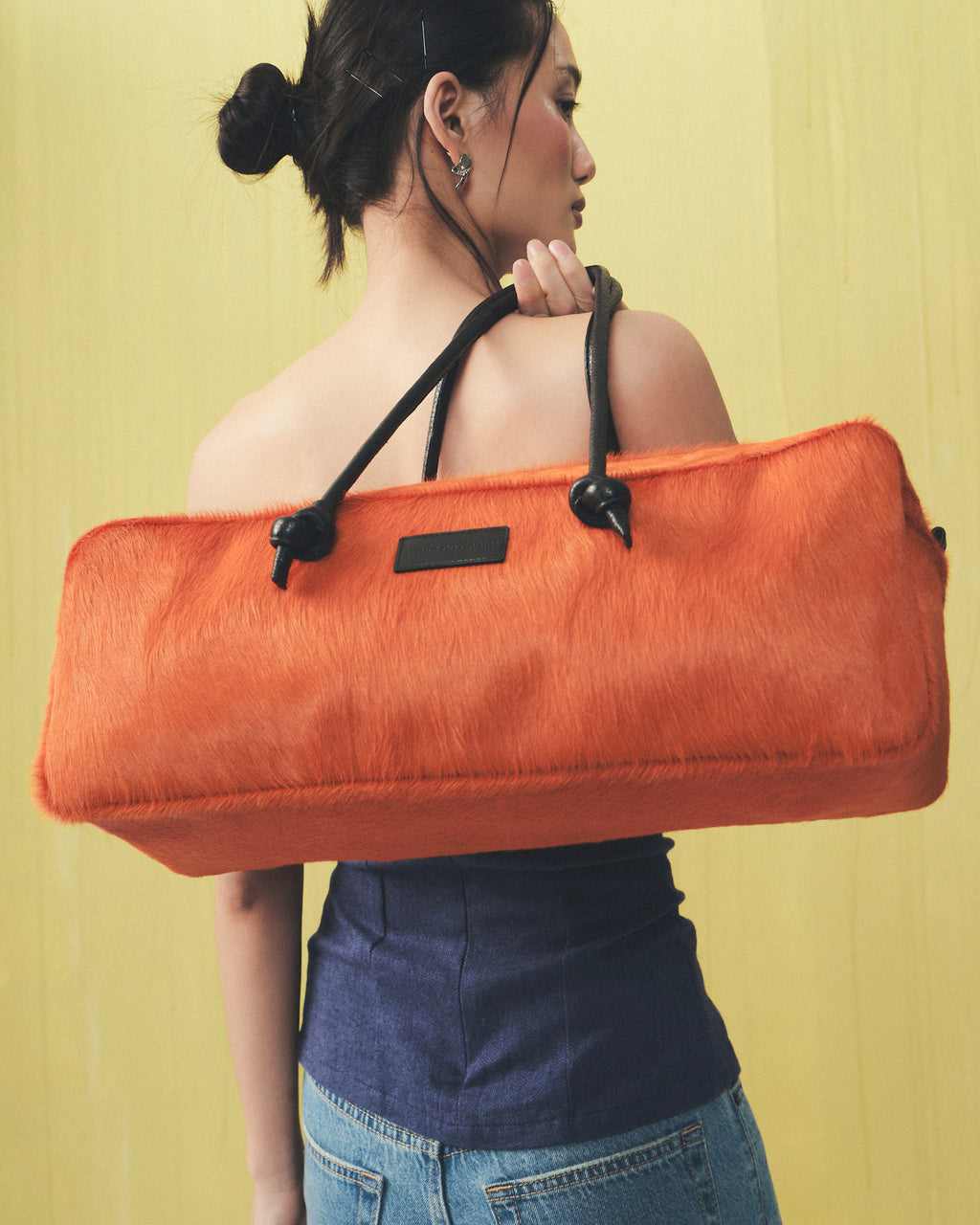 Statement Cowhide Leather Bag
