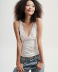 Lace Pop V-line Tanktop