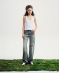 Floral Low-rise Jeans