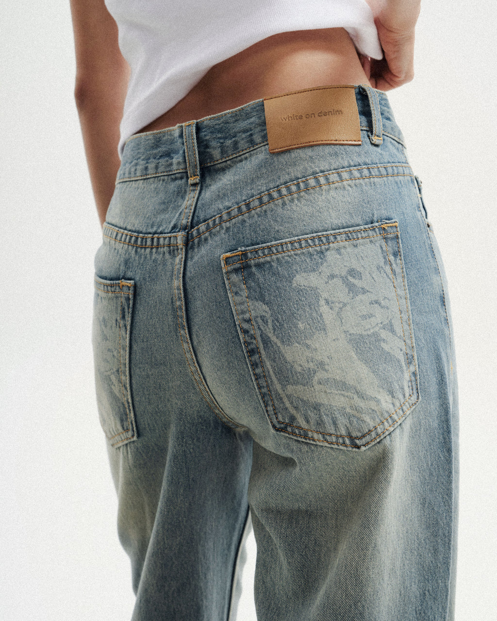 Floral Low-rise Jeans