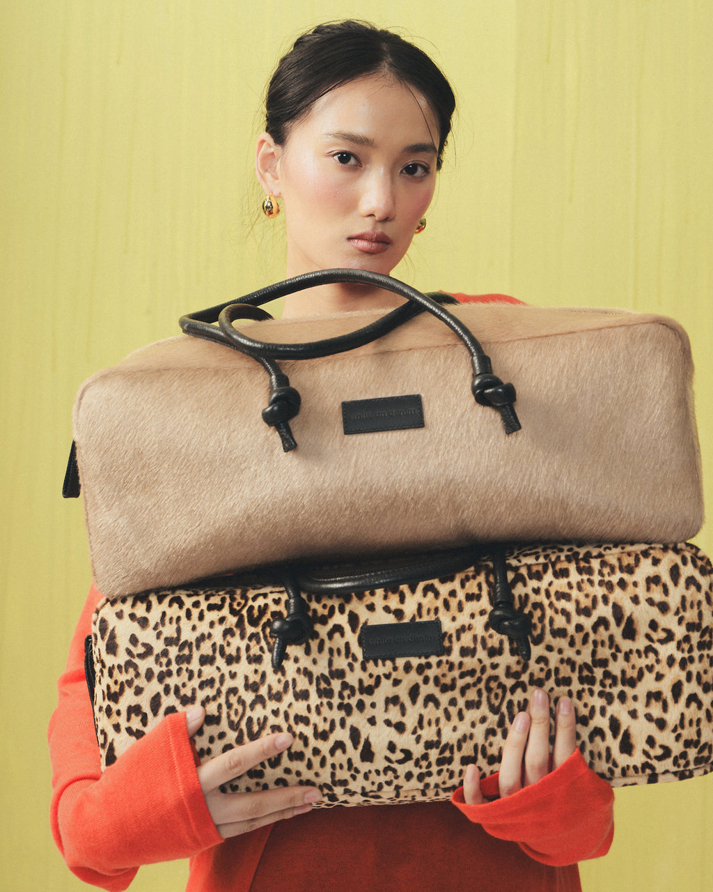 Statement Cowhide Leather Bag