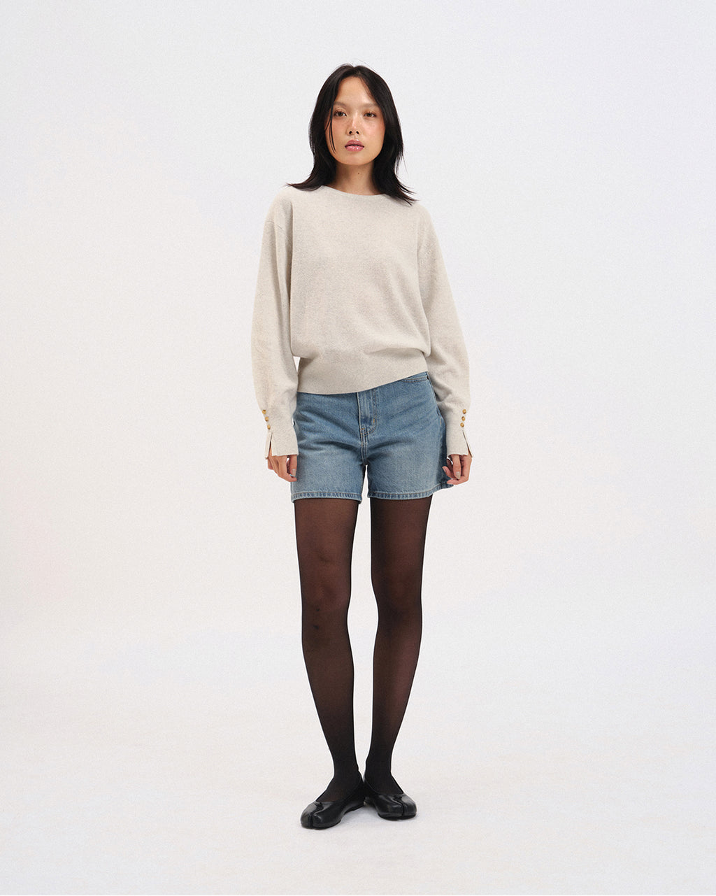 Noir Denim Short