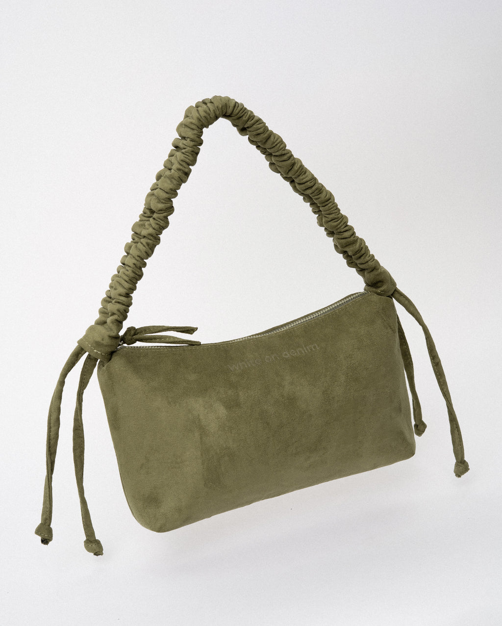Srunch Up Suede Leather Bag