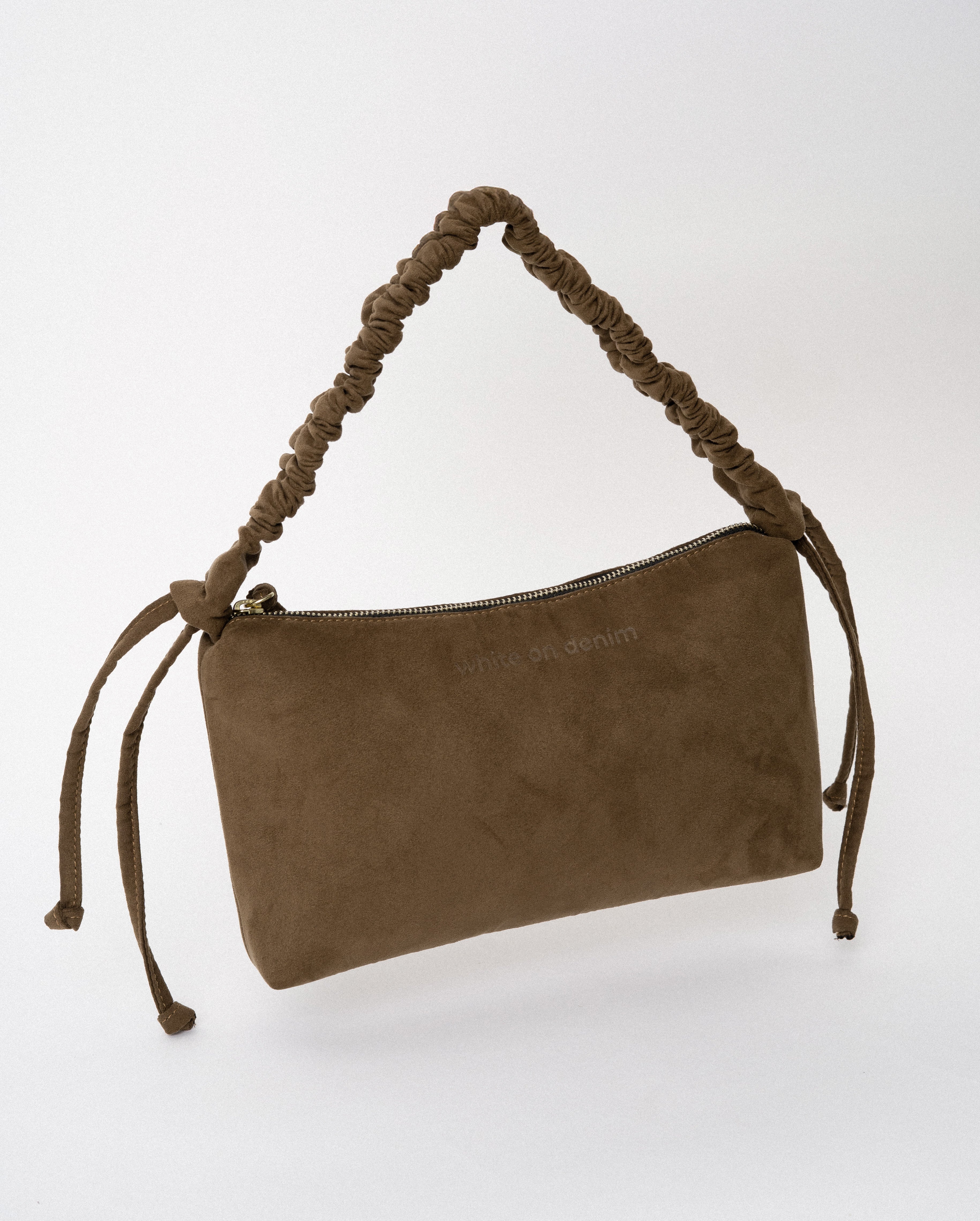 Srunch Up Suede Leather Bag