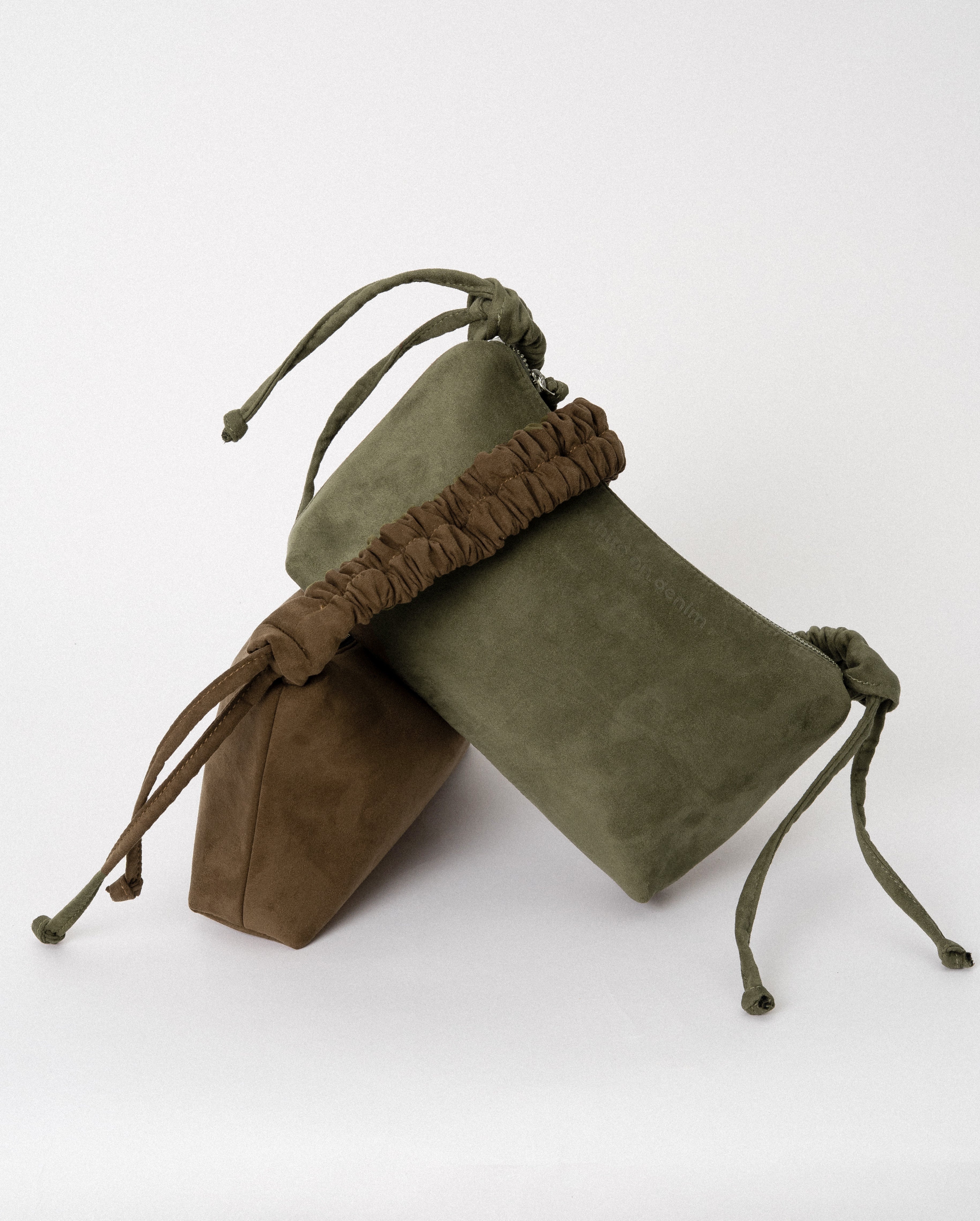 Srunch Up Suede Leather Bag